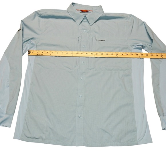 Simms Fishing Performance Snap Shirt Mens Large Outdoor Gorpcore Boating Camping - Picture 5 of 8